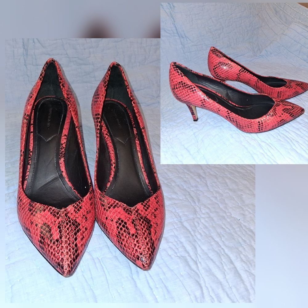 Isabel Marant Scarlet Snakeskin Heels Size 41